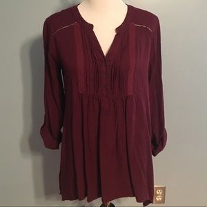{Motherhood Maternity} Wine Colored Tunic